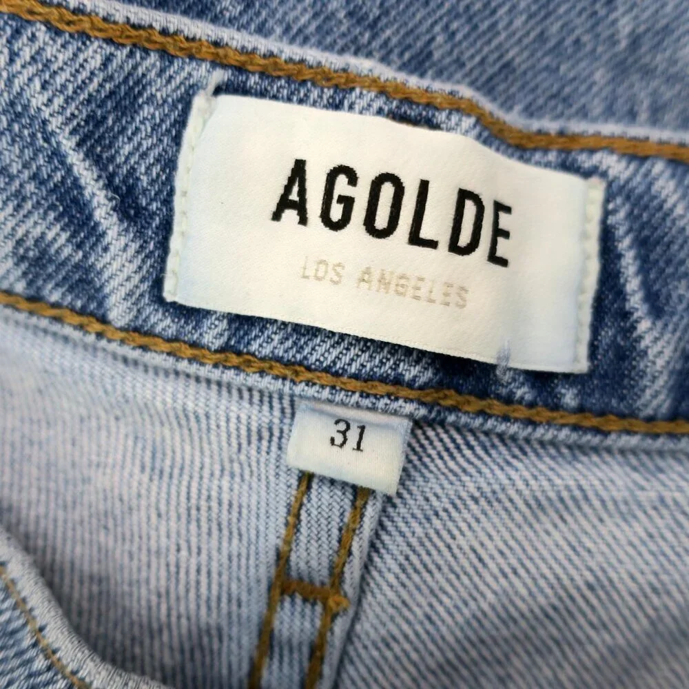 Agolde Harper Wide Leg Crop Jean in Hassle Women's 31 (34 x 27)